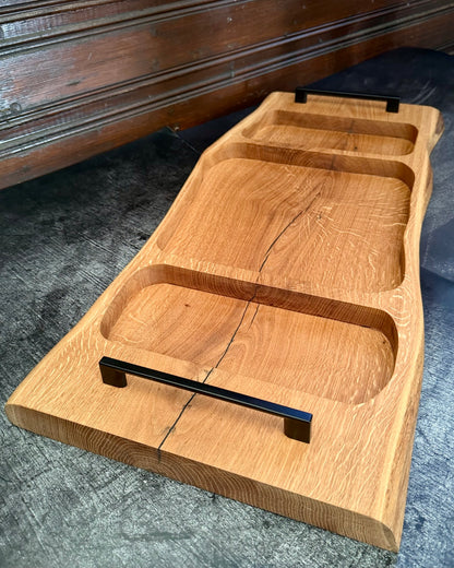 PITMASTER BOARD 80x35x4cm Eiche – BBQ Servierbrett für Grillen, Anrichten & Catering