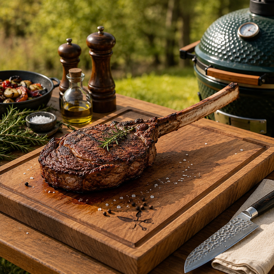 Schneidebrett für Tomahawk Steak – warum Fläche und Stärke zählen