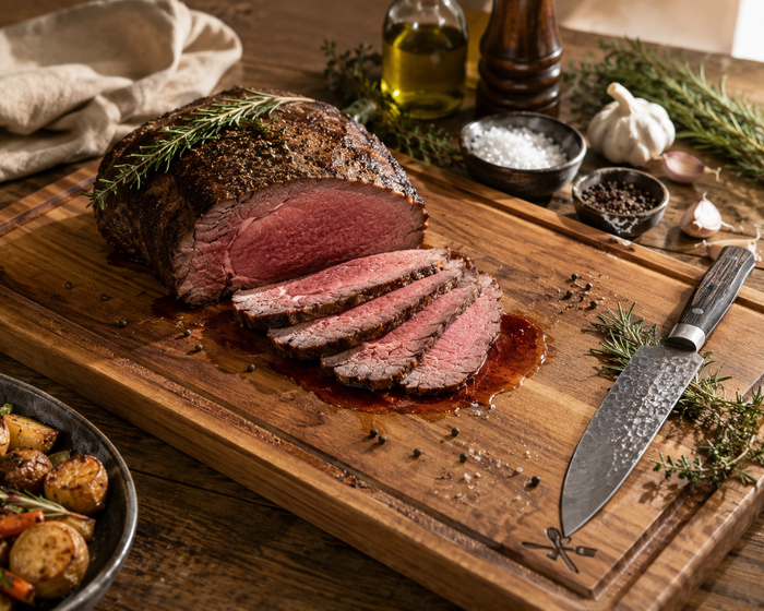 Schneidebrett für Roastbeef – Größe, Saftrille & Tranchieren