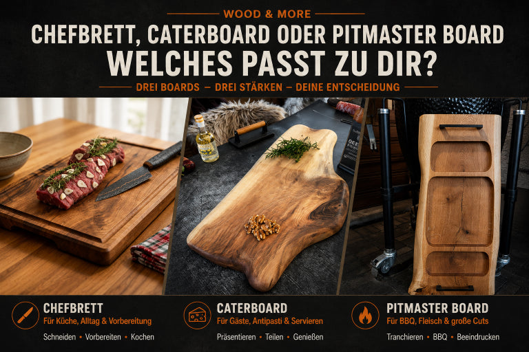 Chefbrett, CaterBoard oder Pitmaster Board – welches Brett passt besser zu dir?