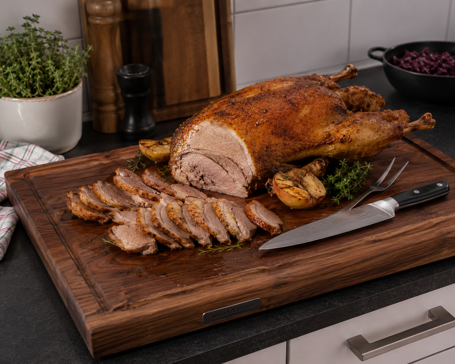 Schneidebrett für Gänsebraten – welches Brett passt zum Tranchieren?