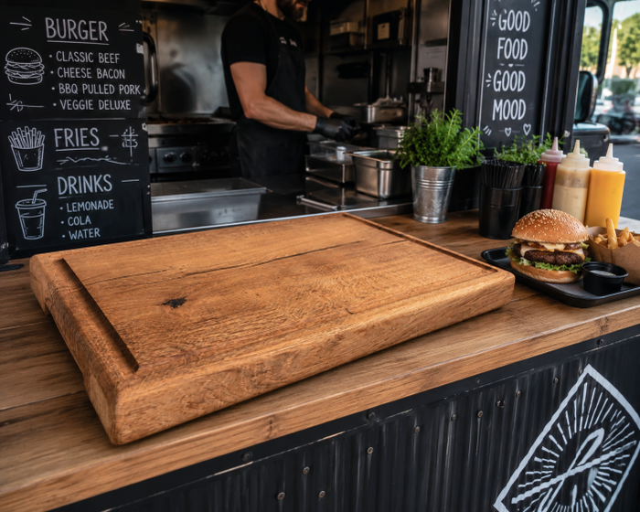 Welches Brett für Foodtrucks? Die besten Holzbretter für Streetfood, Burger & BBQ