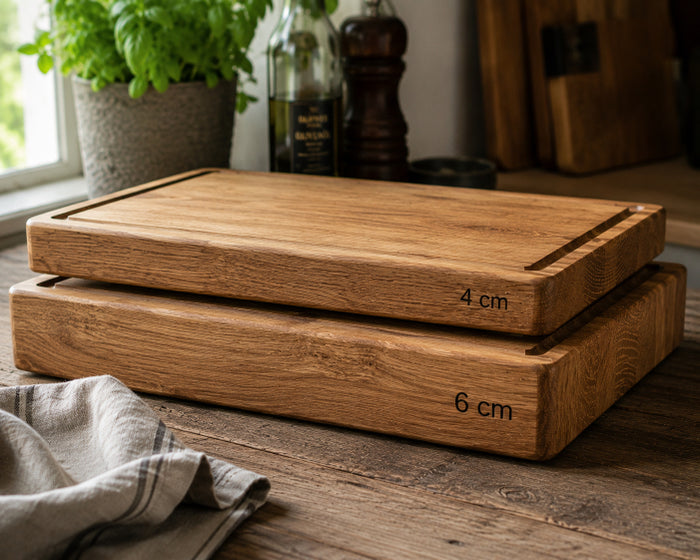 4 cm oder 6 cm Schneidebrett – welche Stärke passt besser?