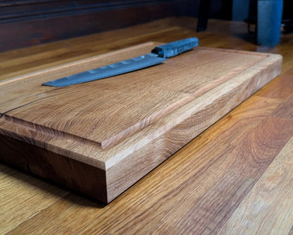 Eiche Schneidebrett 50x30 cm – mehr Länge für Brot, Gemüse und Vorbereitung