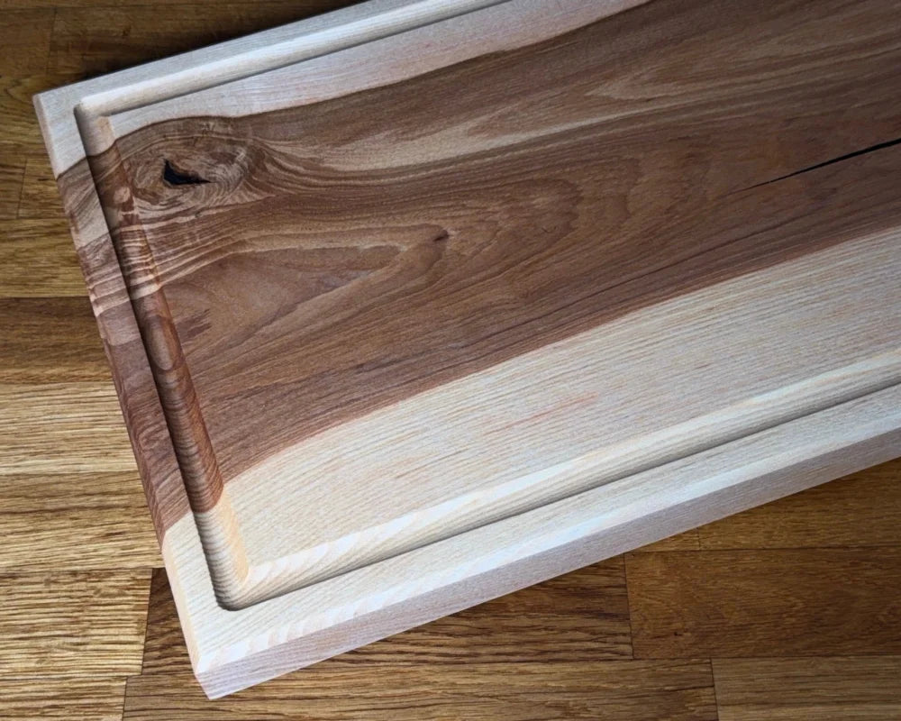 Esche Schneidebrett 50x30 cm – helles Holzbrett für die tägliche Küche