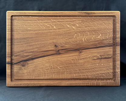 HEAVY OAK XXL – massives Eiche-Schneidebrett für große BBQ-Runden | 60 × 40 × 6 cm
