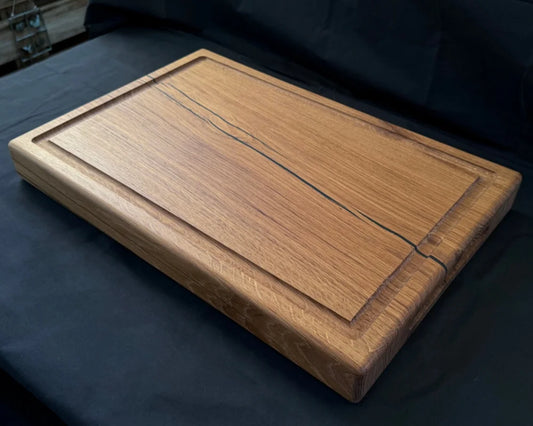 HEAVY OAK XXL – massives Eiche-Schneidebrett für große BBQ-Runden | 60 × 40 × 6 cm