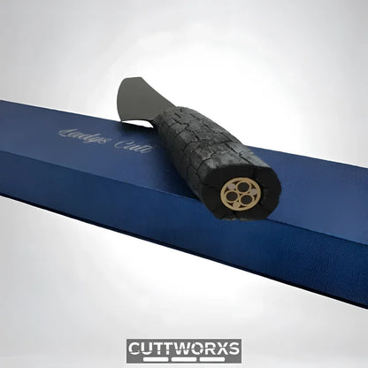 Black rubbergriff mit metallener Kappe und sechs Löchern für Ladys Cutt Evolution Klinge