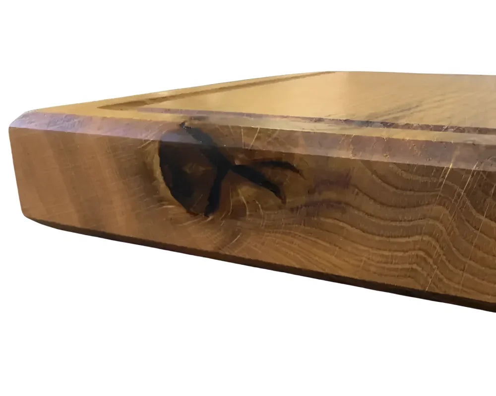 Eiche 4 cm stark – Kante und Maserung im Detail