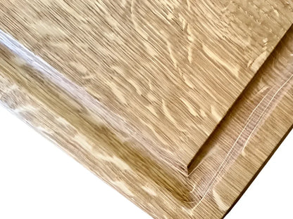 XXL Schneidebrett Eiche 60×40 cm mit Saftrille