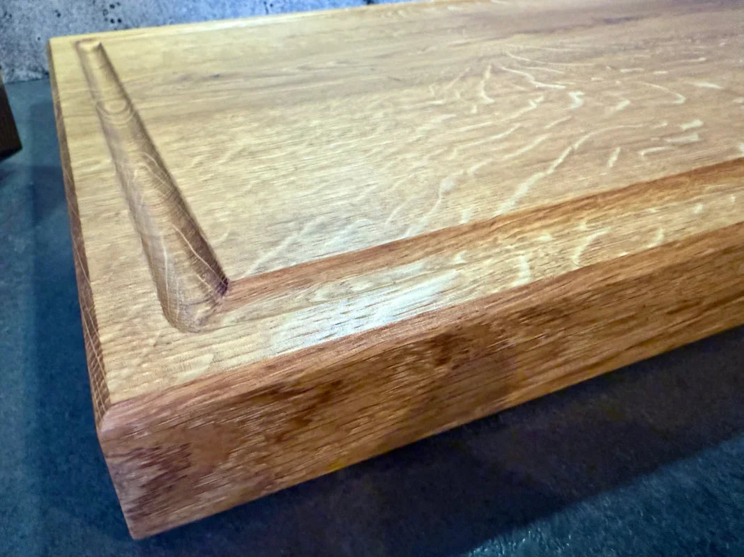 Großes Eiche Schneidebrett 60x40 cm für Küche und BBQ
