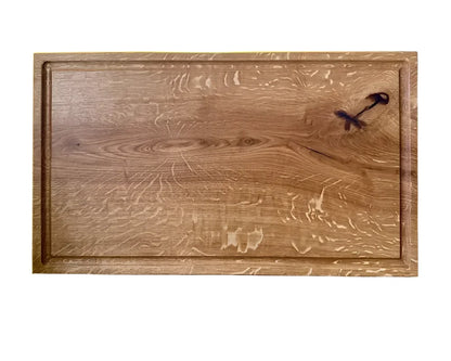 Massives Holz Schneidebrett Eiche 60x40 cm zum Servieren