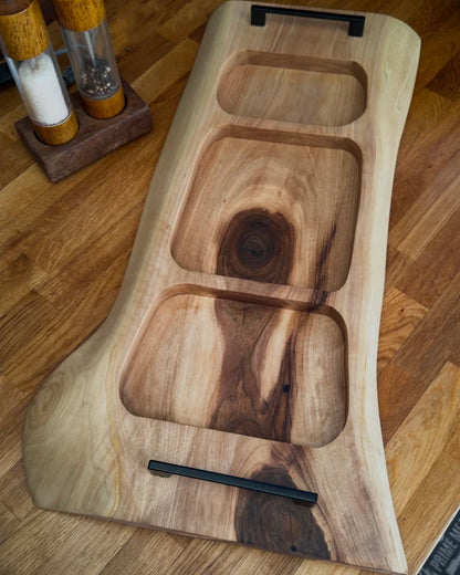 The Nutty Noble – Pitmaster Board XL Nussbaum Servierbrett | 70 × 30 × 4 cm