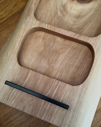 The Nutty Noble – Pitmaster Board XL Nussbaum Servierbrett | 70 × 30 × 4 cm