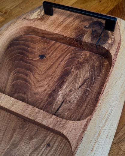 The Oak Overlord – Pitmaster Board XL Eiche Servierbrett | 80 × 23–31 × 4 cm