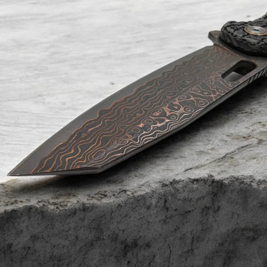 Cu-Mai Damastklinge des X-SPECTRE Evolution Folder